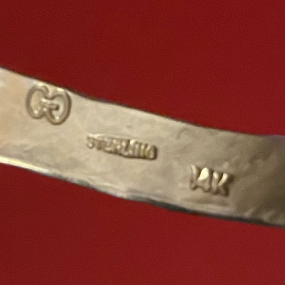 St John - Virgin Islands Hook Bracelet, 8mm sterling silver and 14k gold - Picture 10 of 10